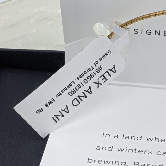 Alex and Ani Rafaleian Gold GOT Lannister Bracelet - Picture 10 of 10